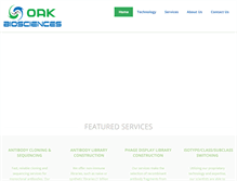 Tablet Screenshot of oakbiosciences.com
